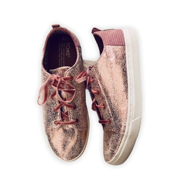 🎉HP🎉Toms Foil & Corduroy Sneakers FIRM PRICE - Picture 2 of 11